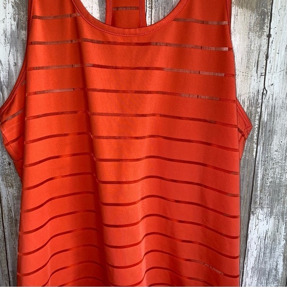 ZYIA Havana Orange Striped Racerback Tank - Picture 4 of 8